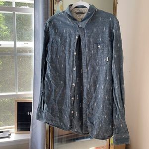 Light Weight, Vans Button Down, Denim Geometric
